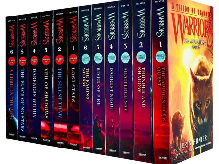 Warrior Cats by Erin Hunter: Series 6 & 7 (A Vision of Shadows & The Broken Code) 12 Books Collection Set - Ages 8+ - Paperback Hot on Sale