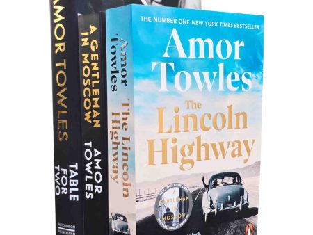 Amor Towles 3 Books Collection Set - Fiction - Paperback Hardback For Sale