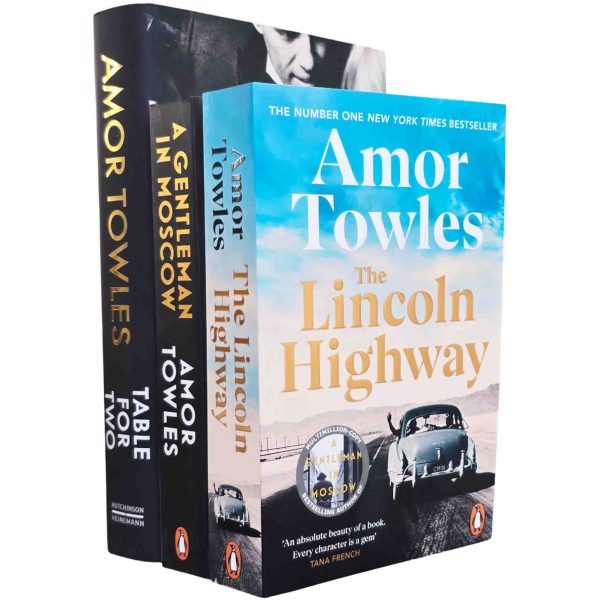 Amor Towles 3 Books Collection Set - Fiction - Paperback Hardback For Sale