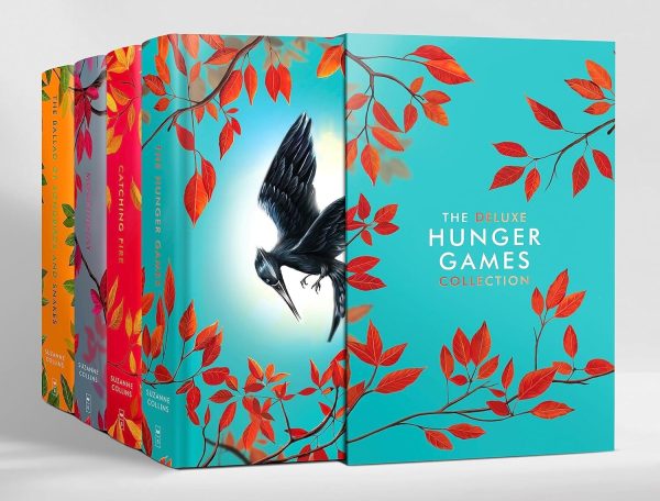 The Deluxe Hunger Games by Suzanne Collins 4 Books Collection Box Set Includes Hunger Games, Catching Fire, Mockingjay & Ballad of Songbirds and Snakes - Ages 13+ - Hardback Online now